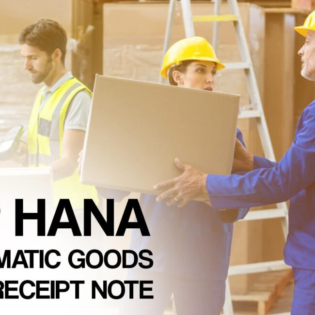 SAP HANA Automatic Goods Receipt