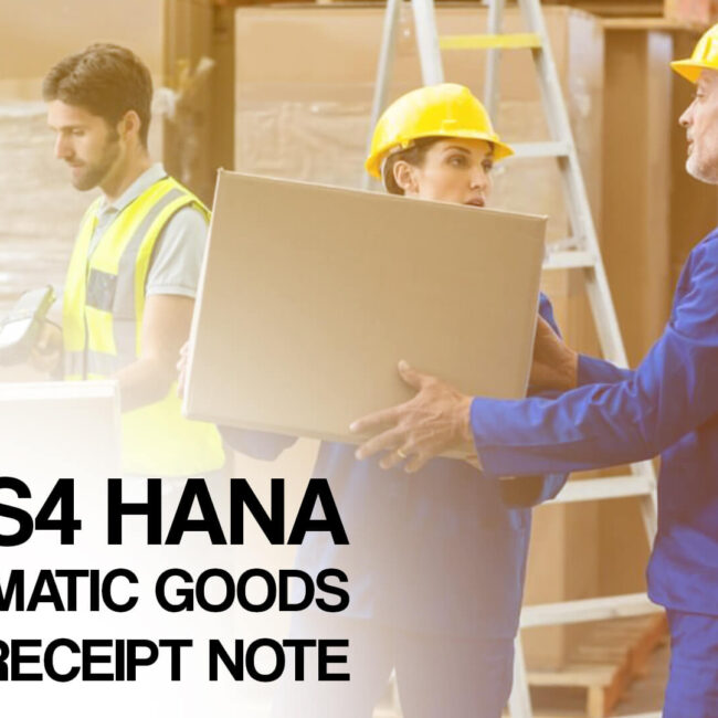 SAP S4 HANA Automatic Goods Receipt