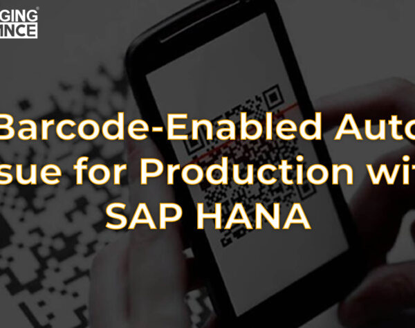 Auto Issue for Production with SAP HANA