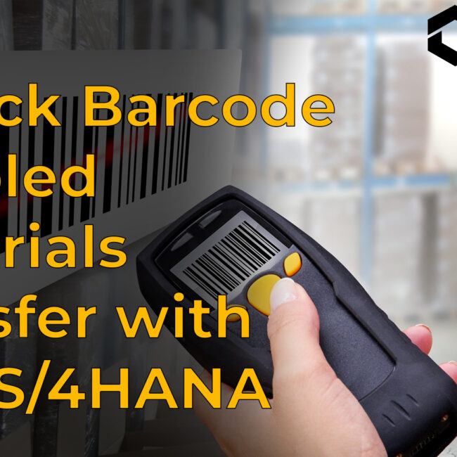 Barcode Enabled Materials Transfer with SAP S4HANA