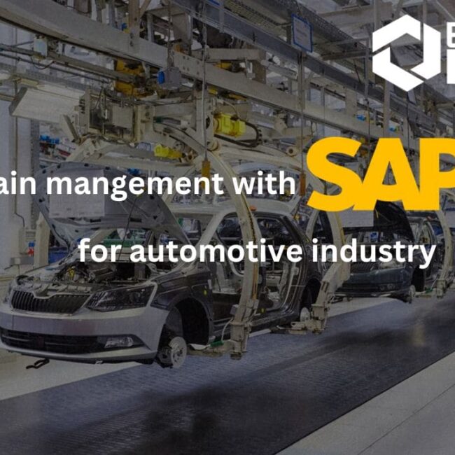 Supplychain Management with SAP HANA for Automotive Industry