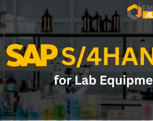 SAP S/4HANA for lab equipment management dashboard showing real time analytics and ERP insights