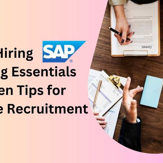 Hiring SAP Staffing Essentials Proven Tips for Effective Recruitment