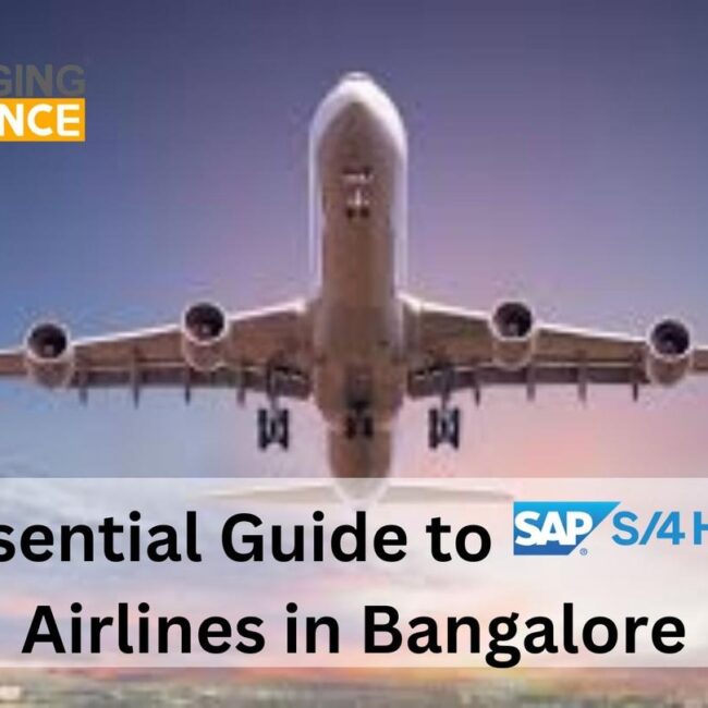 The Essential Guide to SAP S/4 HANA for Airlines in Bangalore
