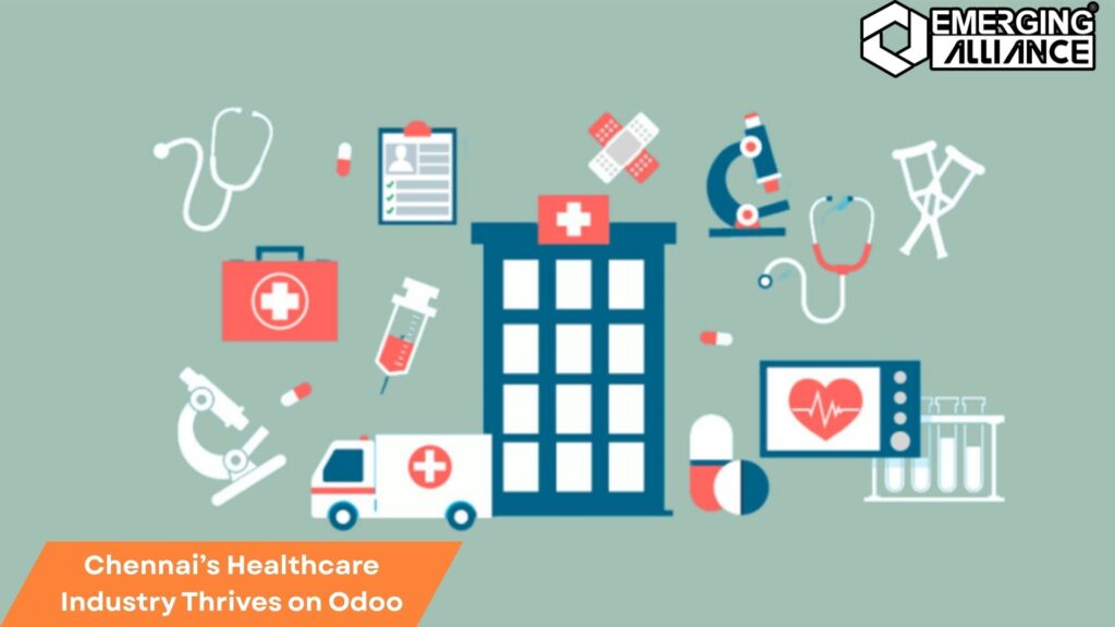 Odoo streamlines Chennai healthcare industry, enhancing efficiency and patient management.
