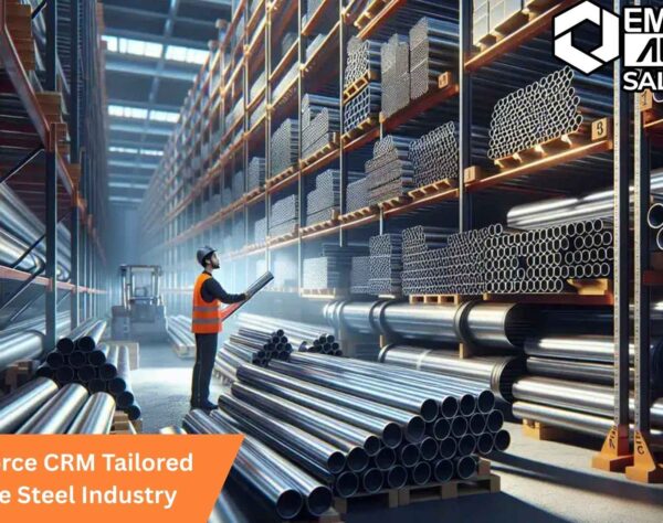 Custom Salesforce CRM solution designed for steel industry operations, improving sales, supply chain, and customer management.