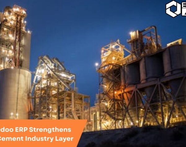 Featured image showcasing Odoo solutions for the Cement Industry, highlighting production, inventory, and sales efficiency improvements.