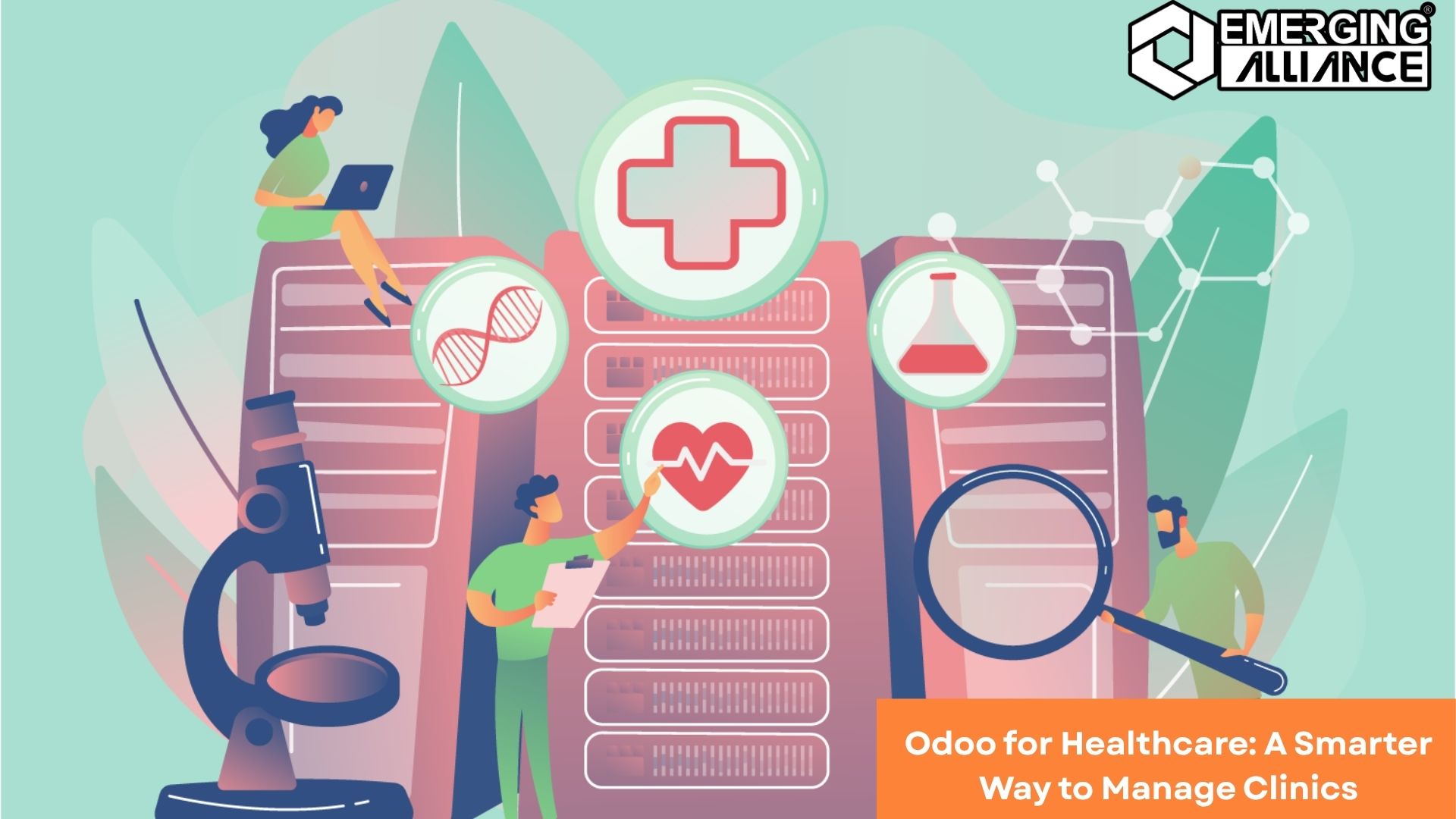 Featured image for Odoo for Healthcare: A Smarter Way to Manage Clinics, showcasing efficient clinic management and Odoo solutions.