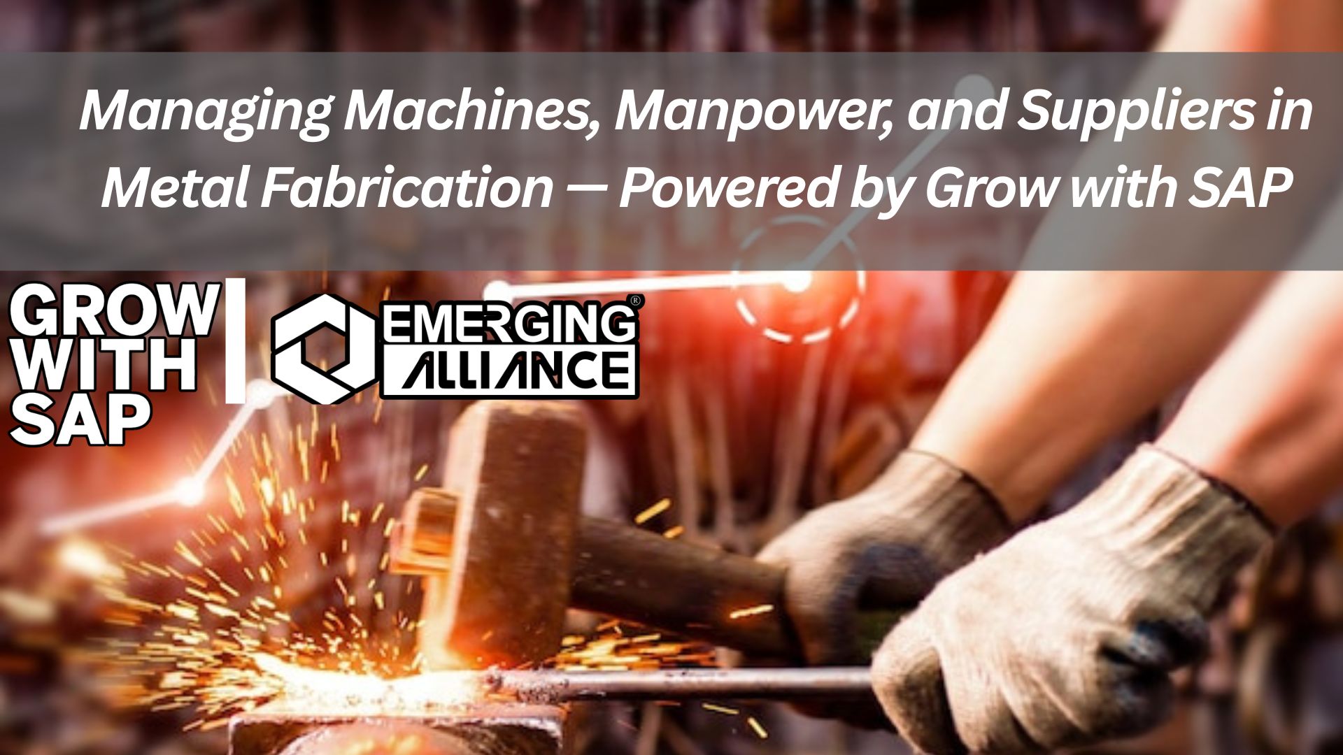 Streamline metal fabrication operations with ERP - Grow with SAP machines running in sync, skilled workers at stations, and materials arriving just in time, all coordinated through a digital dashboard.