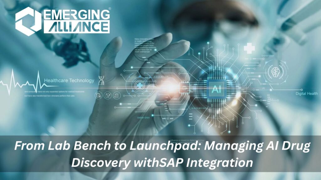 SAP integration enabling AI-driven drug discovery and pharma operations from lab research to market launch.