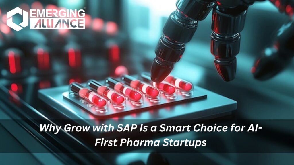 AI-first pharmaceutical startup team using Grow with SAP cloud ERP for scalable, compliant, and intelligent operations