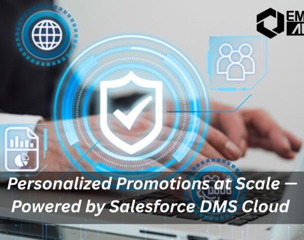Dashboard view of Salesforce Dealer Management System showcasing personalized promotions, dealer performance, and real-time campaign tracking.