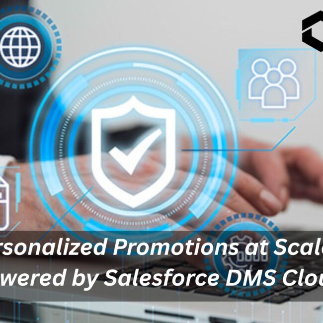 Dashboard view of Salesforce Dealer Management System showcasing personalized promotions, dealer performance, and real-time campaign tracking.