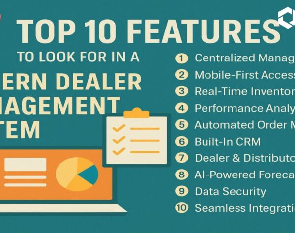 Top 10 essential features of a modern Salesforce Dealer Management System for optimizing dealer networks, sales, and customer engagement.