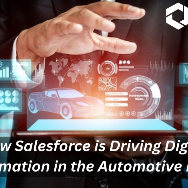 Salesforce Automotive Cloud driving digital transformation in the automotive CRM industry with AI, customer 360, EV support, and dealership integration.