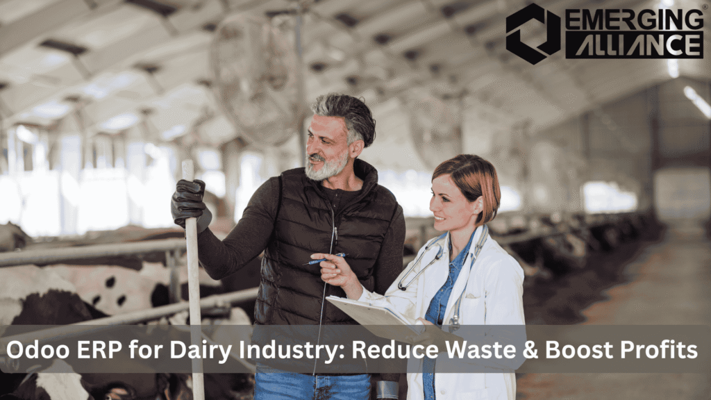 Odoo ERP for dairy industry improving milk production, reducing waste, and boosting profits