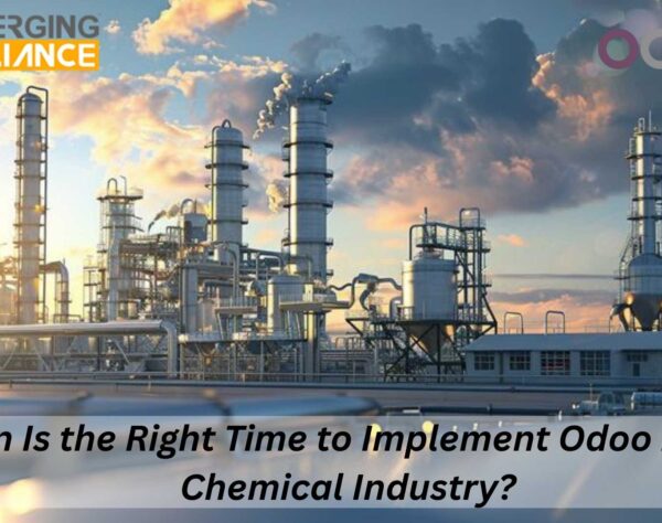 Odoo for chemical industry dashboard showing production, inventory, and workflow automation