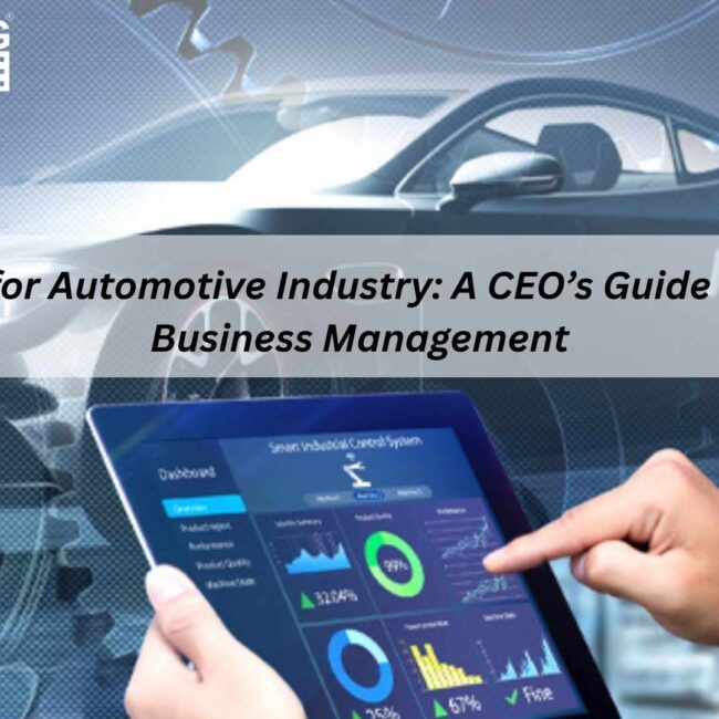 Odoo ERP for automotive industry efficiency and business growth.