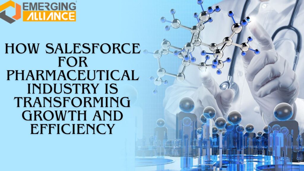 Salesforce CRM dashboard for pharmaceutical industry operations