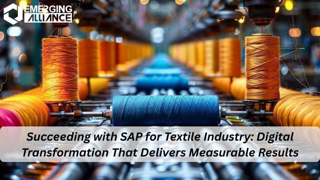 Digital transformation with SAP for Textile Industry improving production performance
