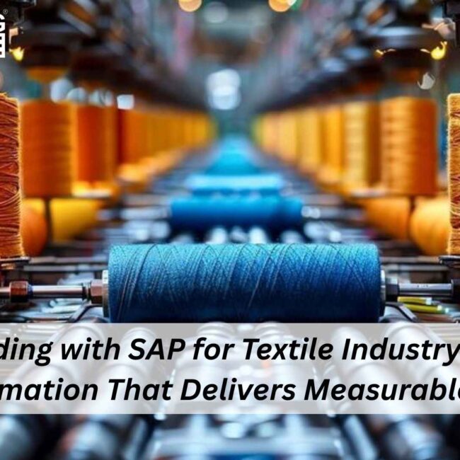 Digital transformation with SAP for Textile Industry improving production performance