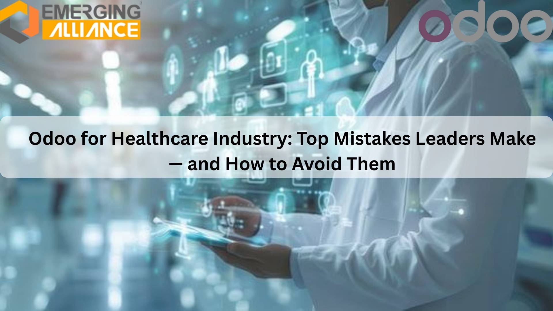 Dashboard showing Odoo for Healthcare Industry improving hospital operations and patient management.