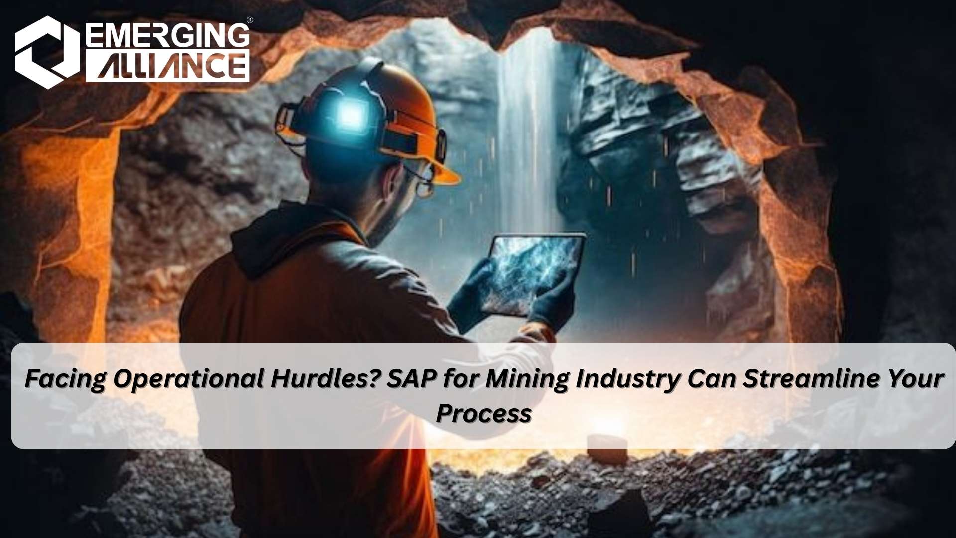 Mining workers using SAP for Mining Industry solutions to enhance efficiency and real-time operational monitoring