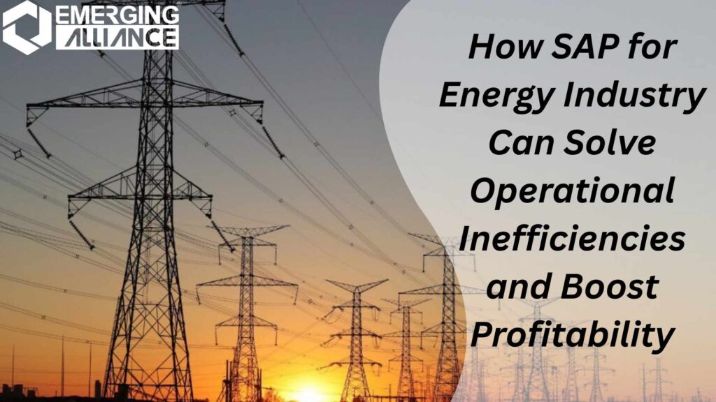 SAP for Energy Industry software improving operational efficiency and profitability in the energy sector
