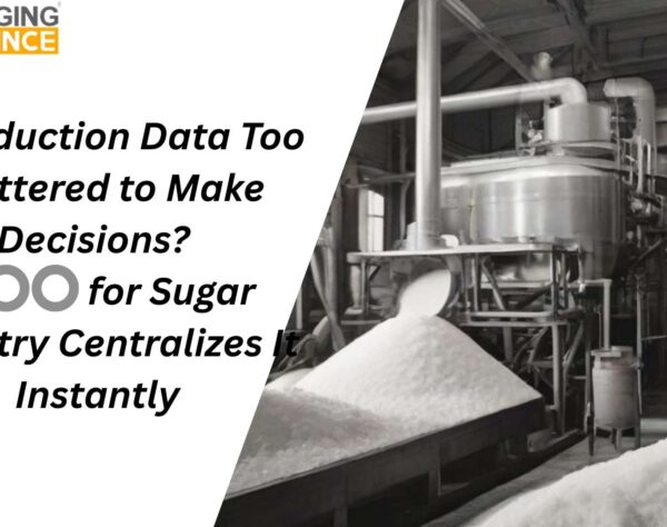 Odoo for sugar industry dashboard showing crushing, recovery, inventory, and sugar mill operations data