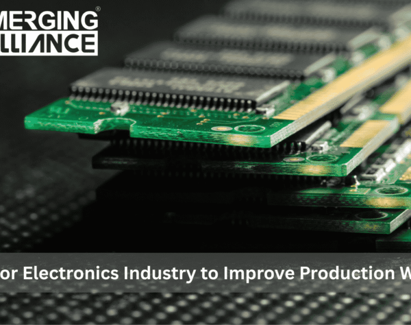SAP B1 dashboard for electronics manufacturing showing BOM tracking and production data.