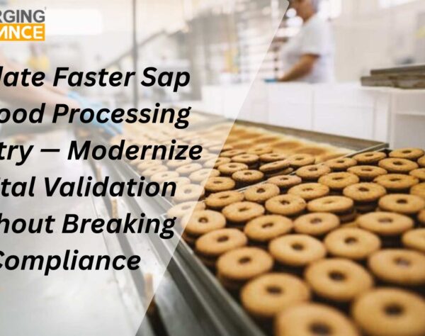 Automated validation workflow dashboard powered by Sap for Food Processing Industry