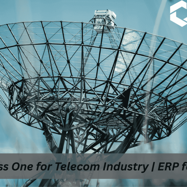 SAP Business One dashboard showing streamlined telecom industry operations and real-time business insights