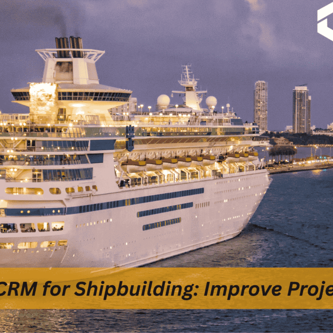 Shipbuilding with Salesforce dashboard showing real-time project visibility and production tracking