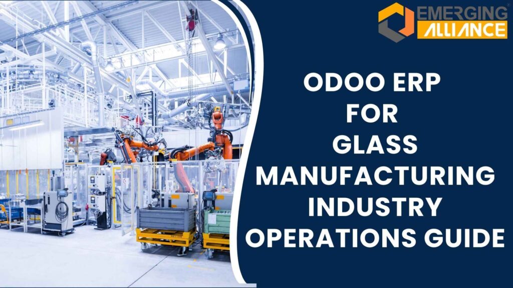 Odoo ERP dashboard for glass manufacturing industry production and quality control management