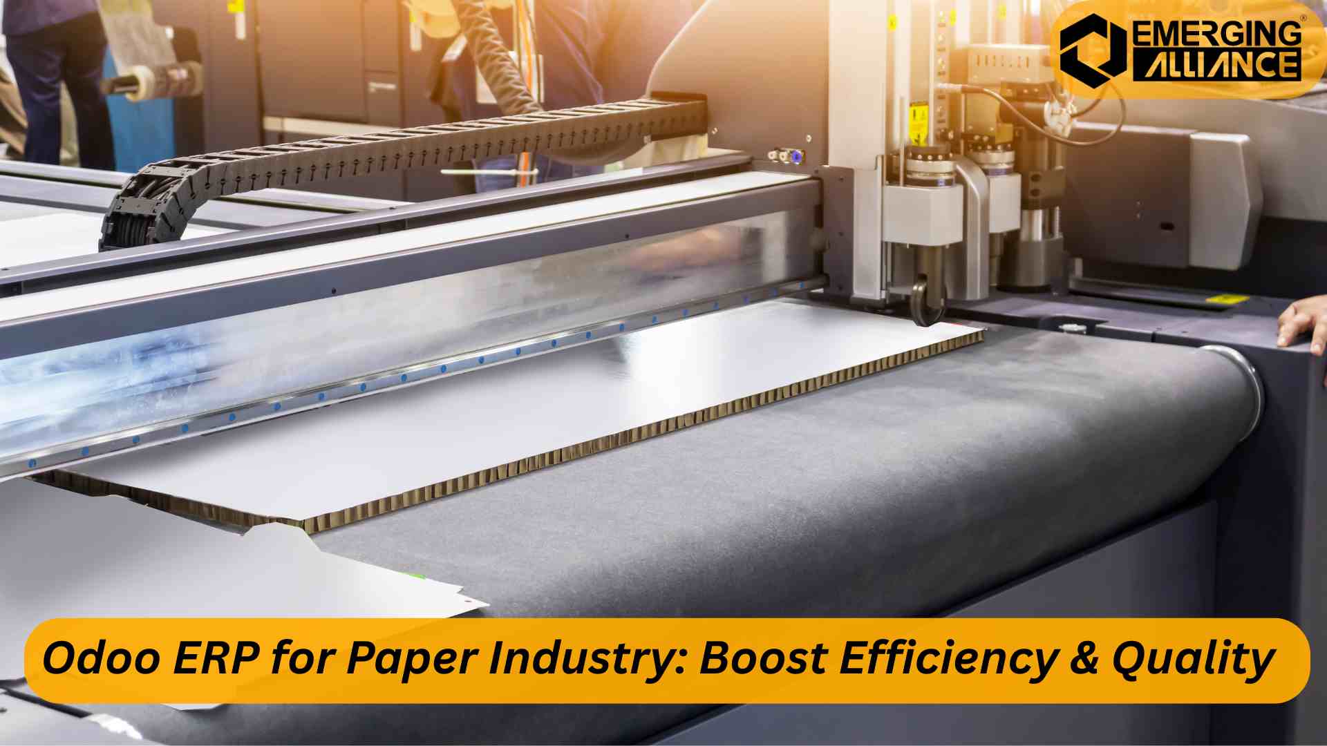 Odoo ERP for paper industry managing production, procurement, inventory, and quality control efficiently.