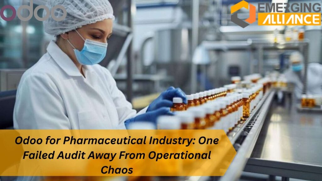 Odoo for Pharmaceutical Industry enabling compliance, quality management, and traceability
