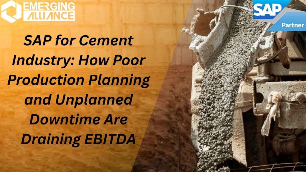 SAP for Cement Industry improving production planning and reducing downtime in cement manufacturing plants