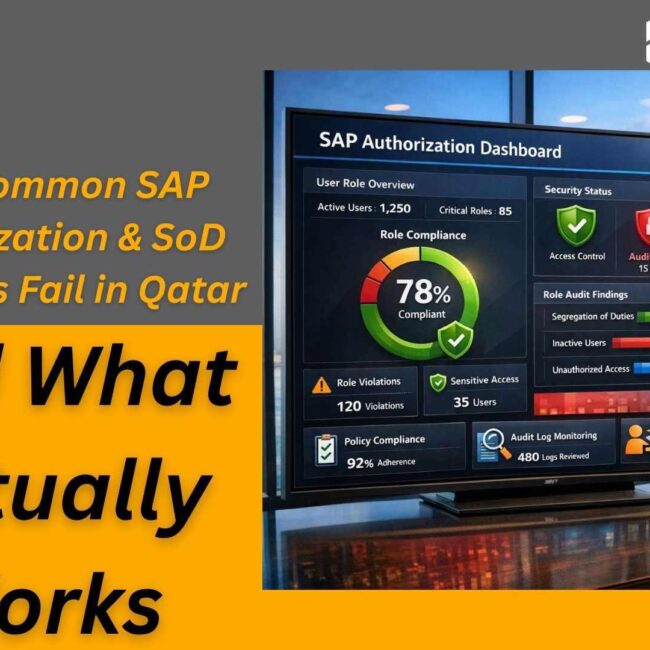 SAP Authorization & SoD implementation and monitoring for Qatari businesses