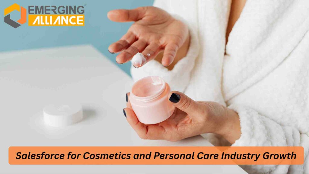 Salesforce CRM dashboard for cosmetics and personal care industry customer management