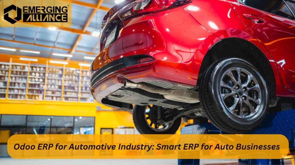 Odoo ERP solution for automotive industry workshops dealerships and spare parts business management