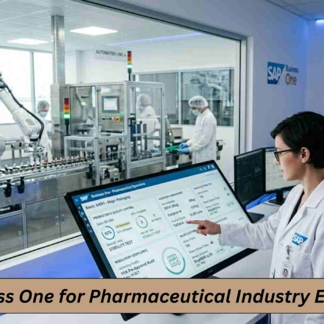 SAP Business One for Pharmaceutical Industry: A Single Scalable ERP Solution