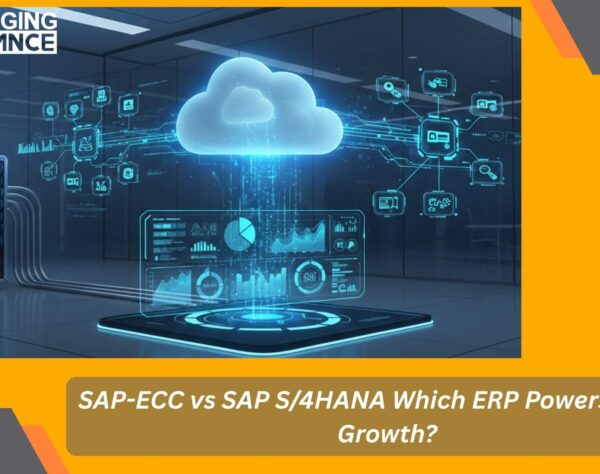 SAP-ECC vs SAP S/4HANA architecture comparison highlighting SAP-ECC/S4-Enhancement blueprint for digital growth