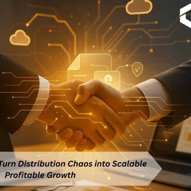 Salesforce DMS dashboard showing dealer network, inventory control, and automated workflows