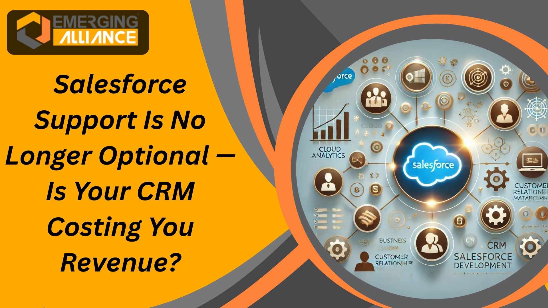 Salesforce Support services improving CRM performance and revenue optimization dashboard