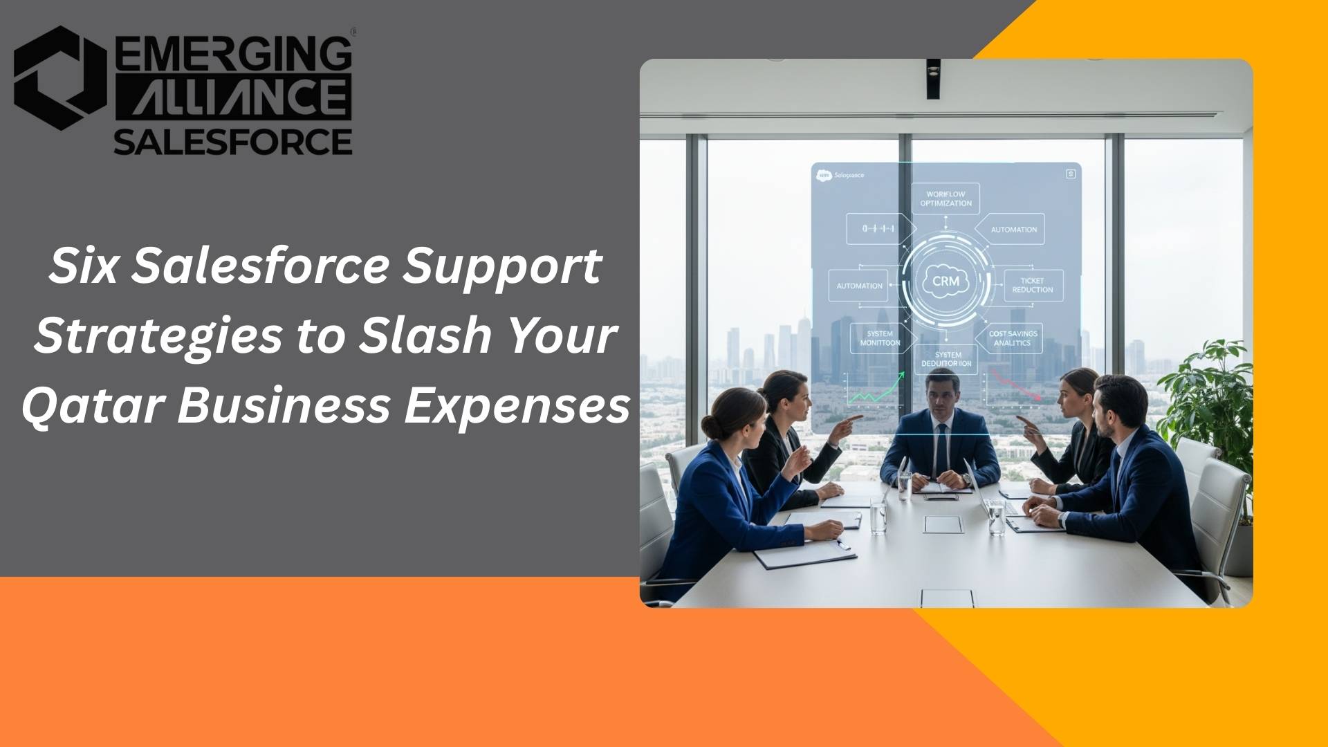 Salesforce Support in Qatar team optimizing CRM workflow and reducing support tickets