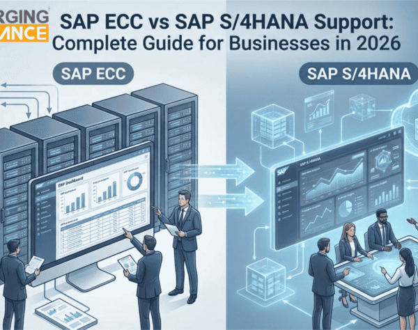 SAP ECC SAP S/4HANA Support comparison showing migration, maintenance, and upgrade strategy