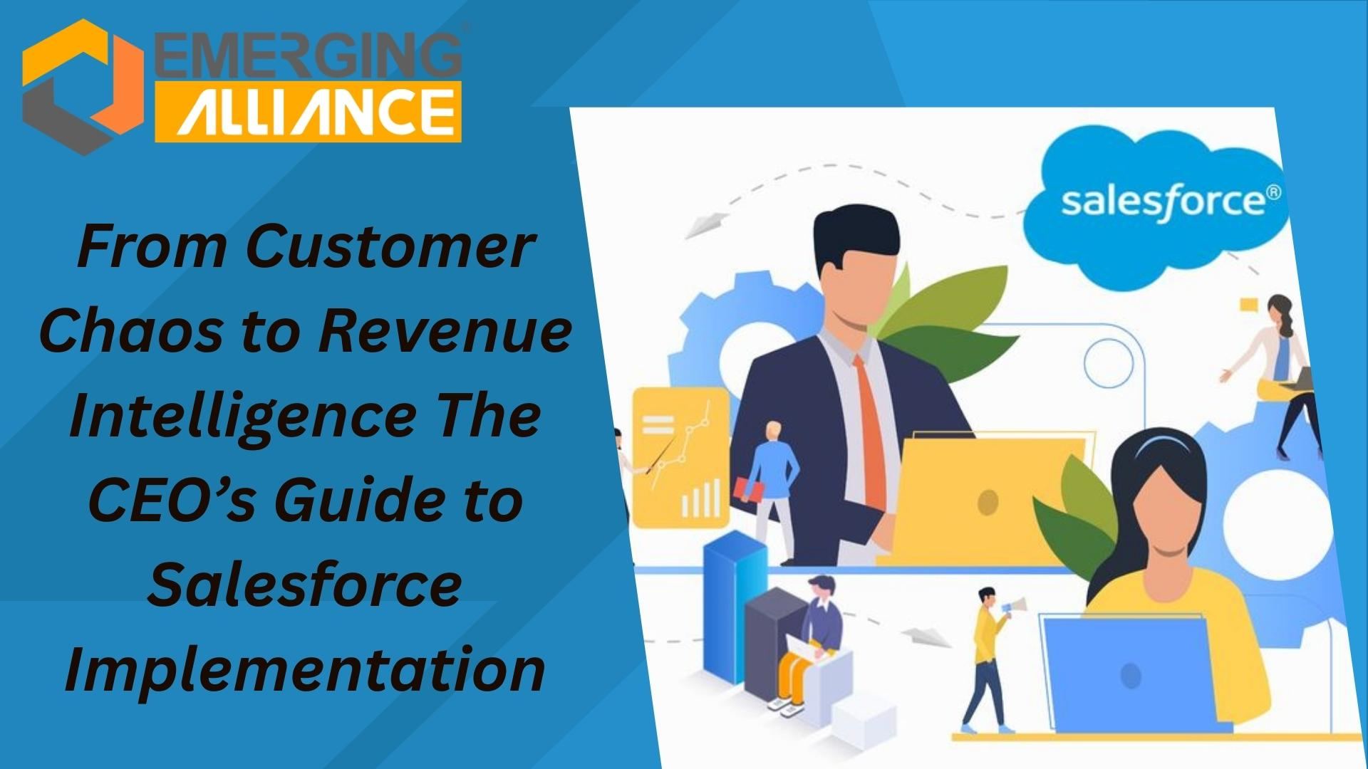 Enterprise Salesforce implementation connecting sales, marketing, and service systems into a unified CRM platform for revenue intelligence.