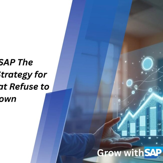 Grow with SAP cloud ERP strategy powered by SAP BTP and S/4HANA for scalable business growth