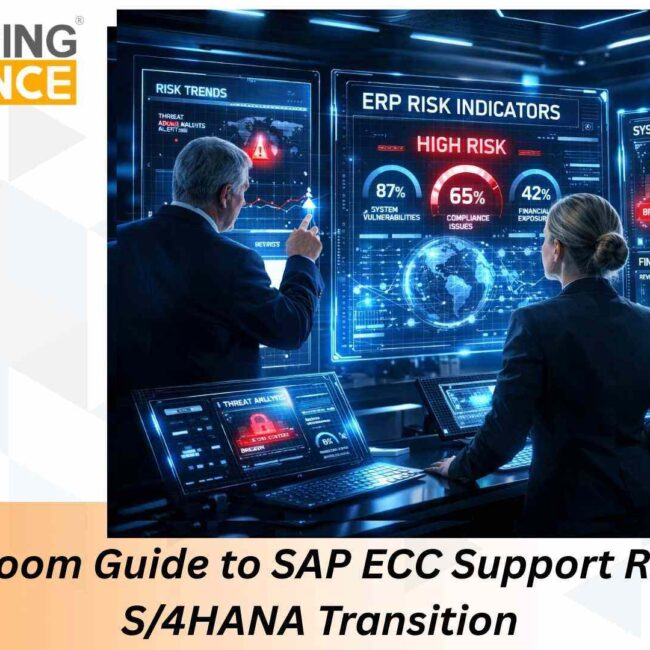 SAP ECC support risk and S/4HANA transition strategy for enterprises planning ERP modernization and migration from SAP ECC to SAP S/4HANA.