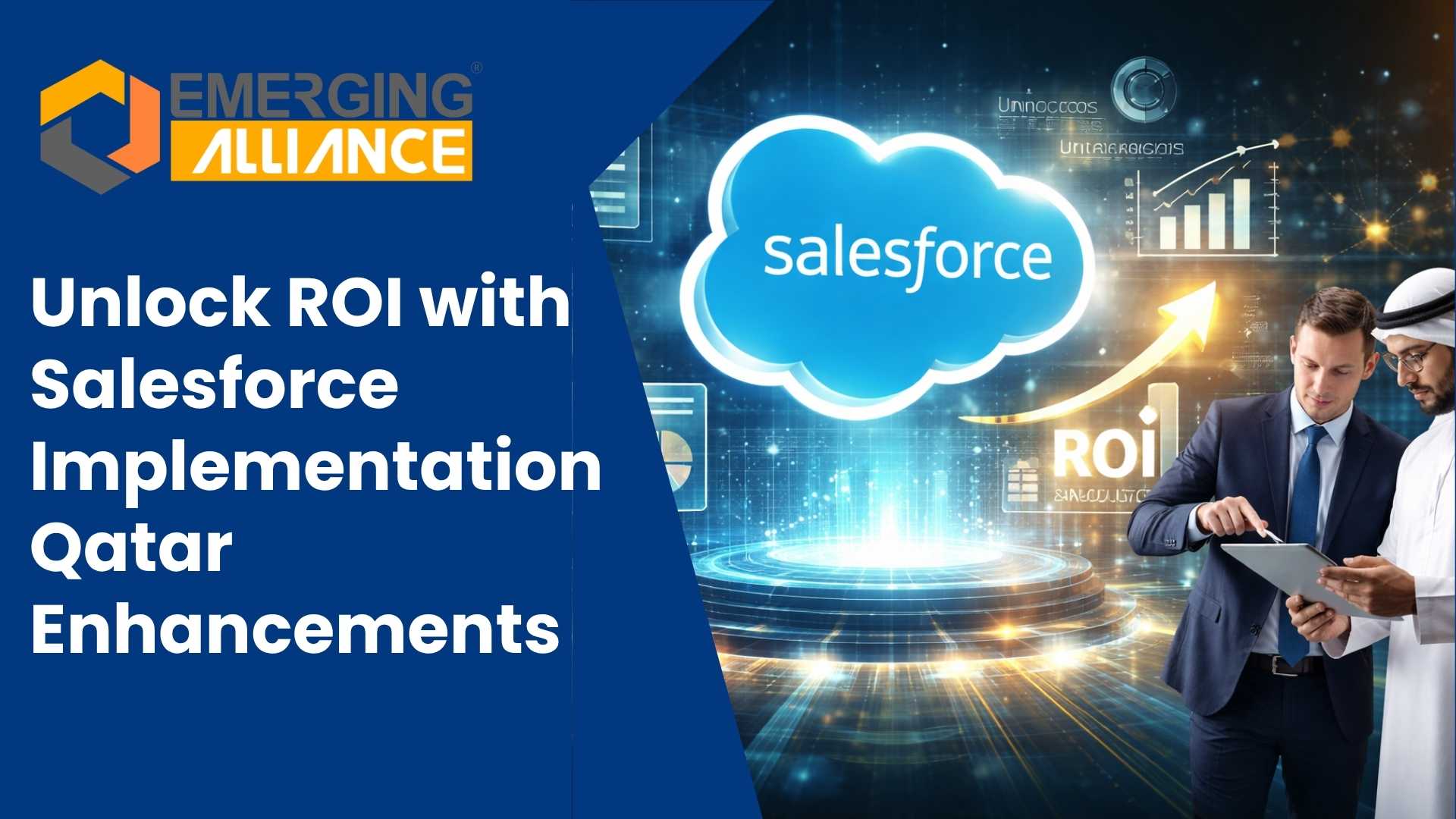 Salesforce CRM dashboard showing AI-driven analytics, automation workflows, and sales forecasting in Qatar